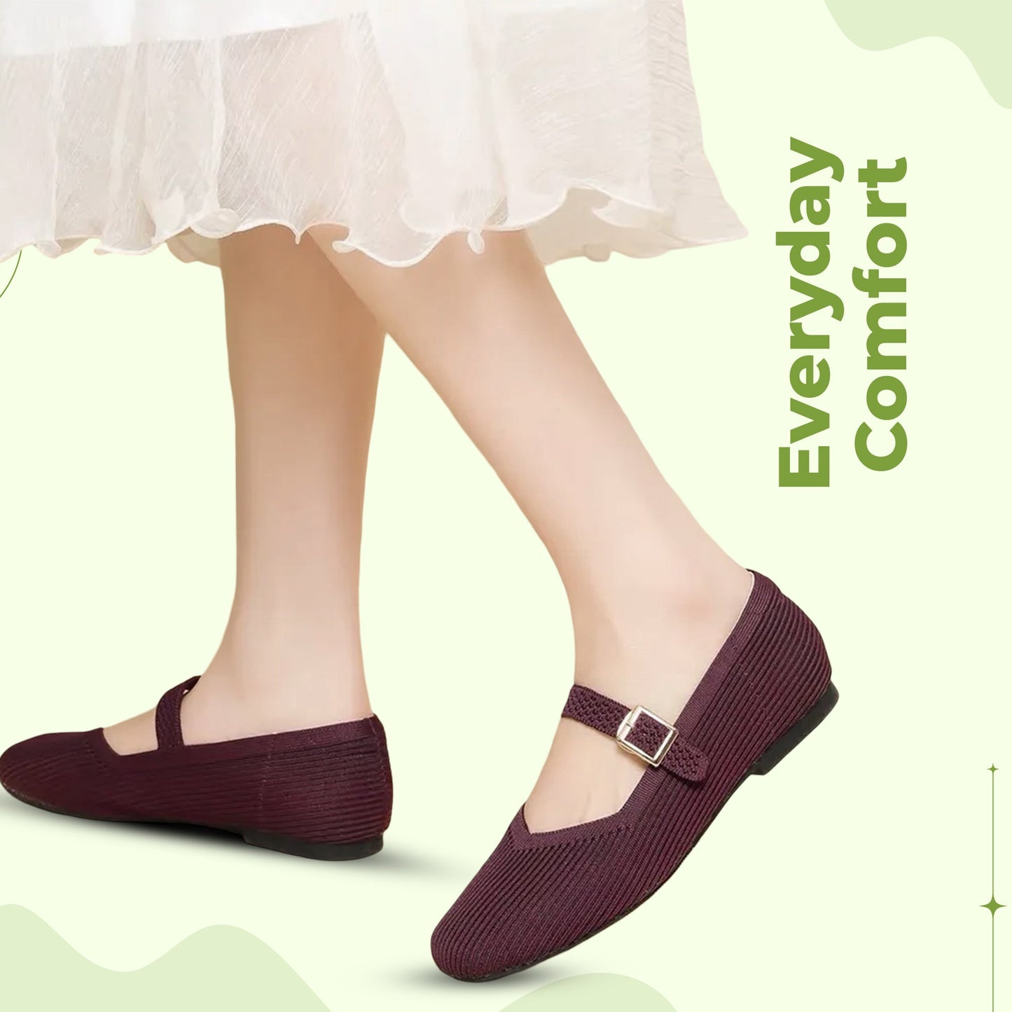Comfortable Flat Square Toe Sandals