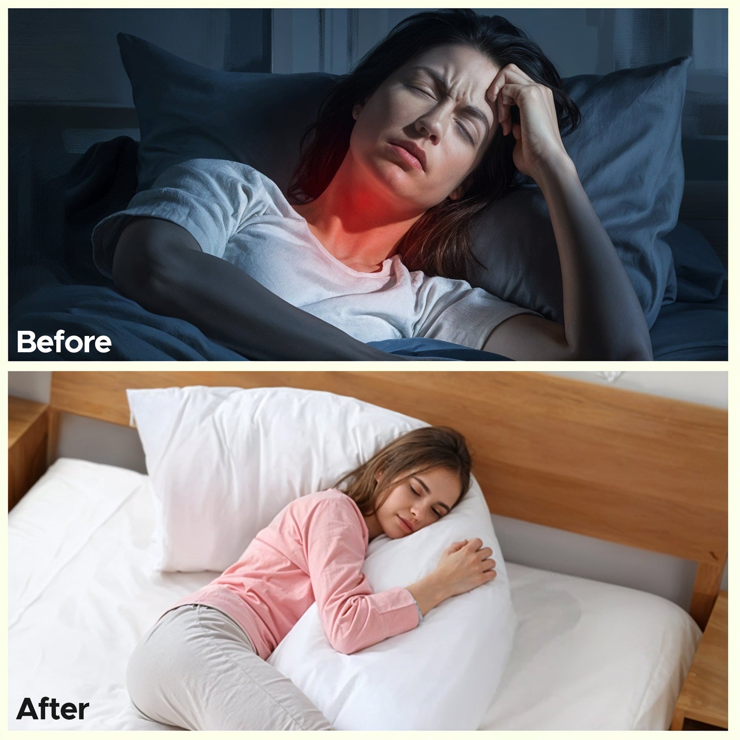 Comfortable Full Body Pillow for Back Support