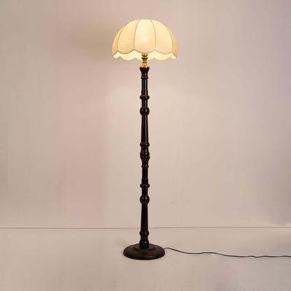 Classic Wood Table Lamp with Linen Shade