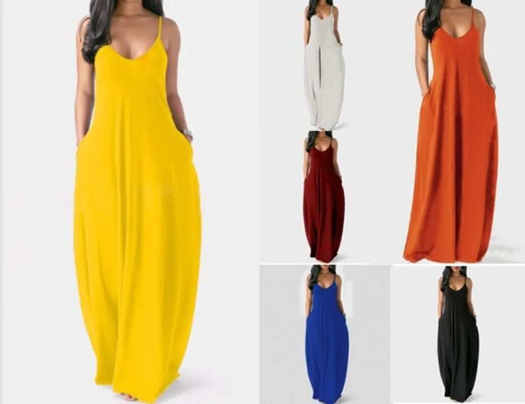 Chic Summer Sundress with Pockets - Luxivelle