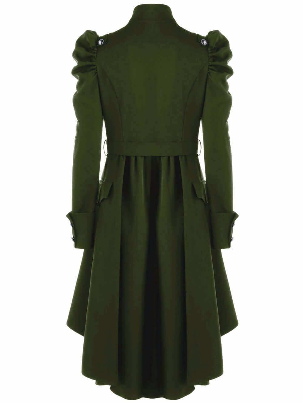Classic Ladies Midi Coat with Fitted Neckline