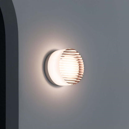Contemporary Circular LED Outdoor Wall Lamp