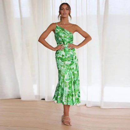 Chic Off-The-Shoulder Knee Length Dress