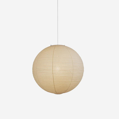Simple White Cotton Shade Pendant Light with Metal Frame