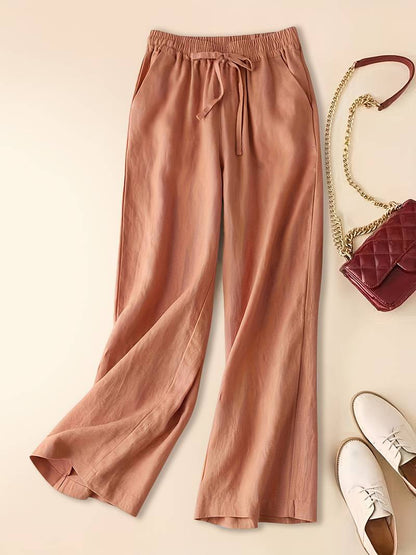 Comfortable Elastic Waist Pants