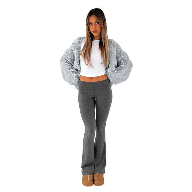 Womens Comfort Fit Wide Leg Pants