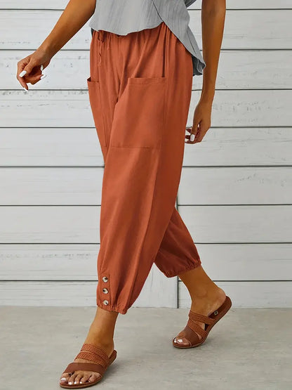 Ladies Comfort Fit Straight Leg Pants