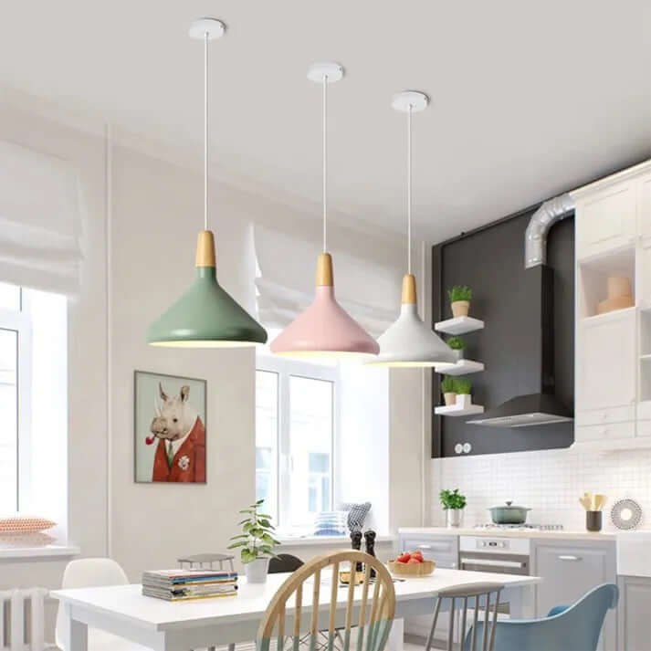 Sleek Metal Hanging Light
