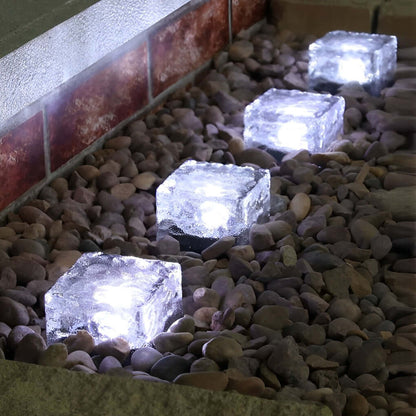 Bright Outdoor Solar LED Garden Lamp Square Shape