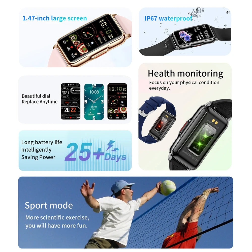 Slim Fitness Smartwatch for Daily Activity Tracking