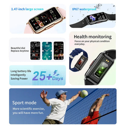 Slim Fitness Smartwatch for Daily Activity Tracking