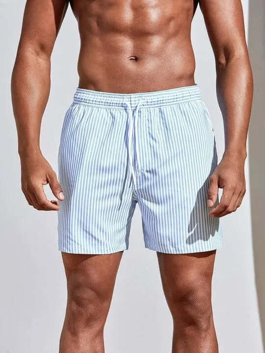 Men's Navy Blue Fast Dry Beach Shorts - Luxivelle