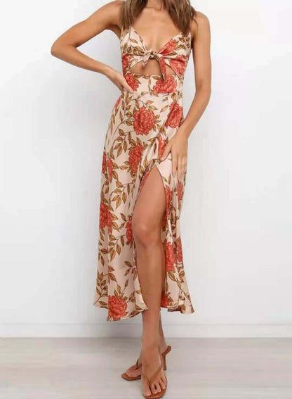 Breathable Sunny V Neck Sundress