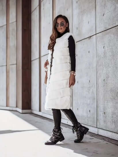 Luxurious Faux Fur Sleeveless Vest for Women