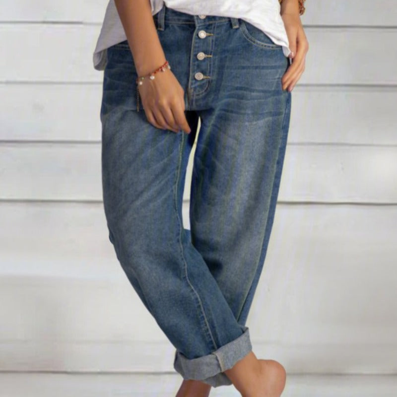 Classic Ladies' Zipper Jeans - Luxivelle