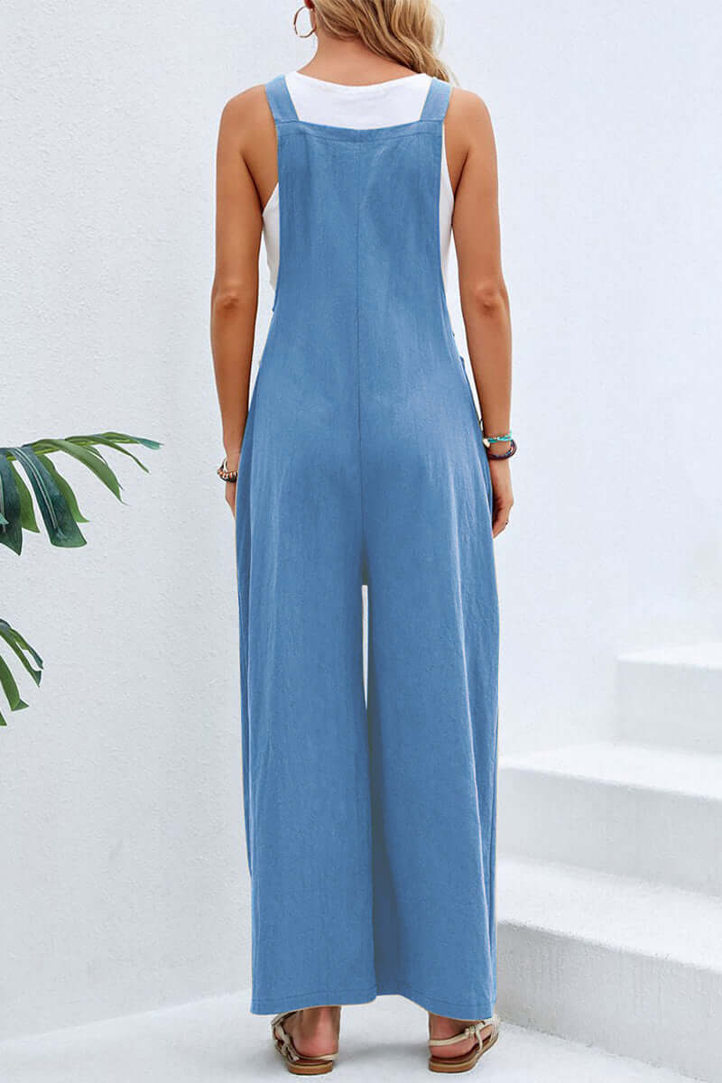 Comfortable V Neck Halter Jumpsuit for Women