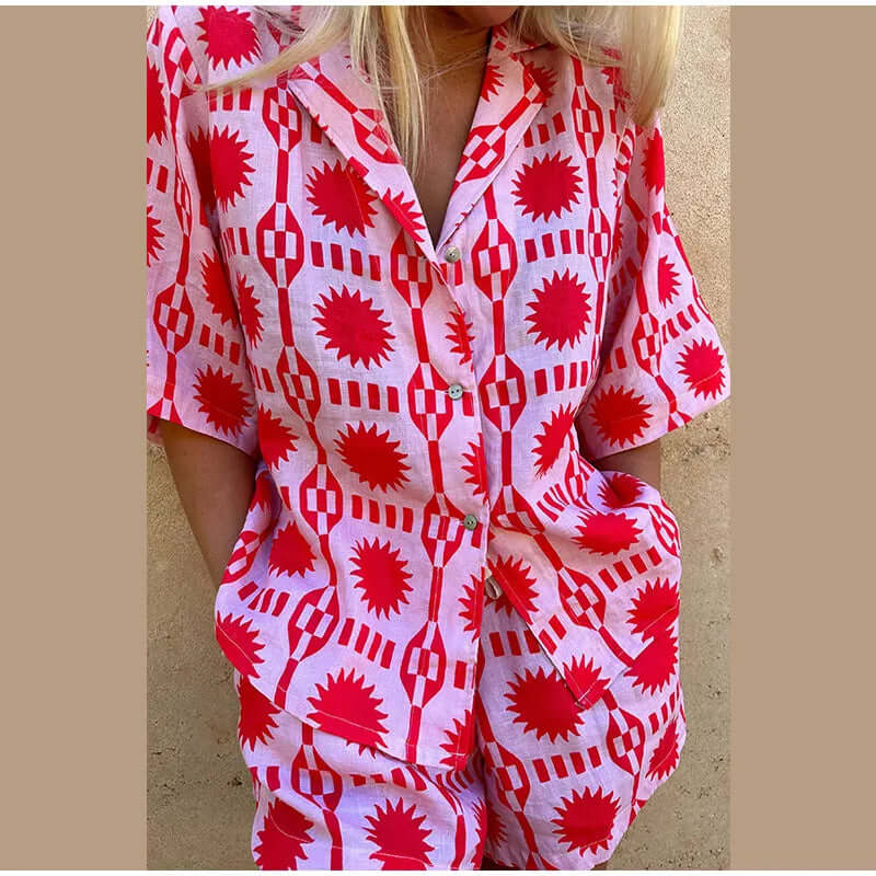 Trendy Graphic Matching Outfit Set