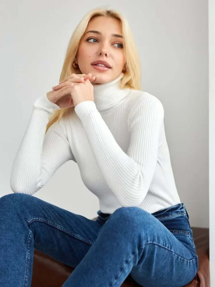 Classic Fit Crew Neck Knit Sweater