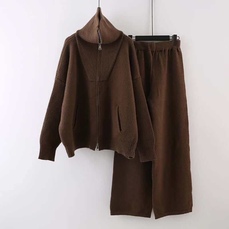 Soft Knit Crew Neck Sweater Outfit - Luxivelle