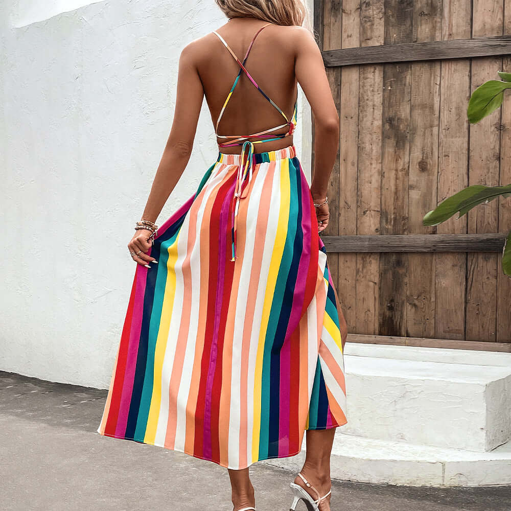 Colorful Summer Tank Dress