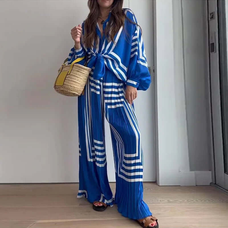 Vintage Inspired Women's Long Sleeve Top Set