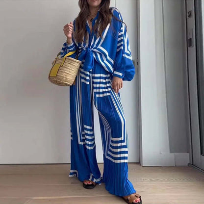 Vintage Inspired Women's Long Sleeve Top Set