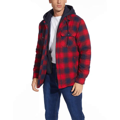 Classic Plaid Men's Winter Jacket