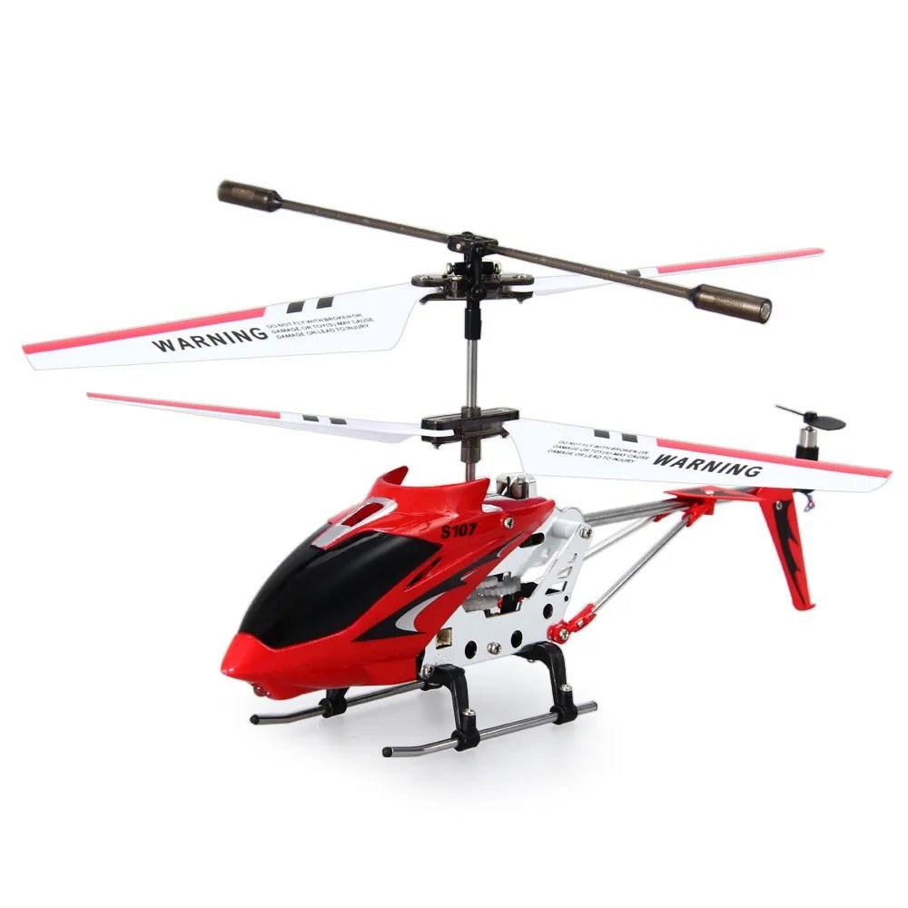 Durable Small RC Helicopter with Gyro - Red
