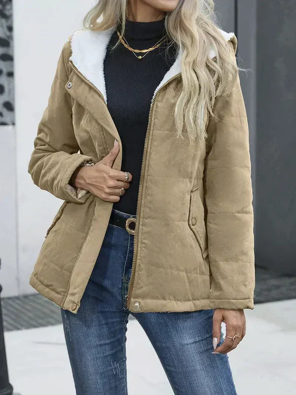 Jasmine | Elegant coat with hood