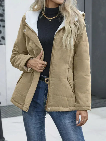 Jasmine | Elegant coat with hood