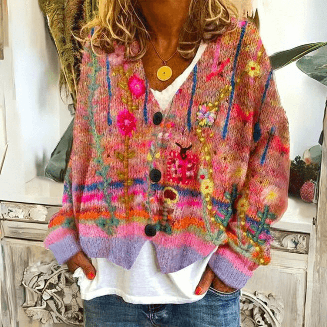 Cozy Wool Blend Open Cardigan