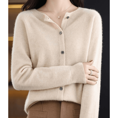 Soft V Neck Cashmere Sweater for Women