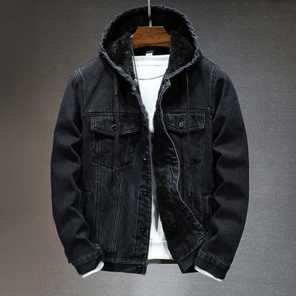 Warm Mens Cozy Faux Leather Jacket