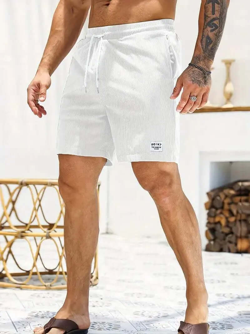 Men's Breathable Summer Shorts with Elastic Waist
