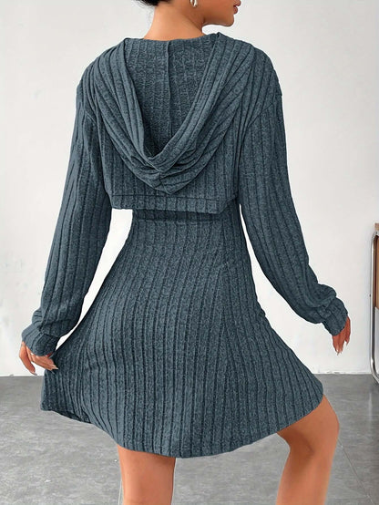 Sleeveless Textured Fit Dress