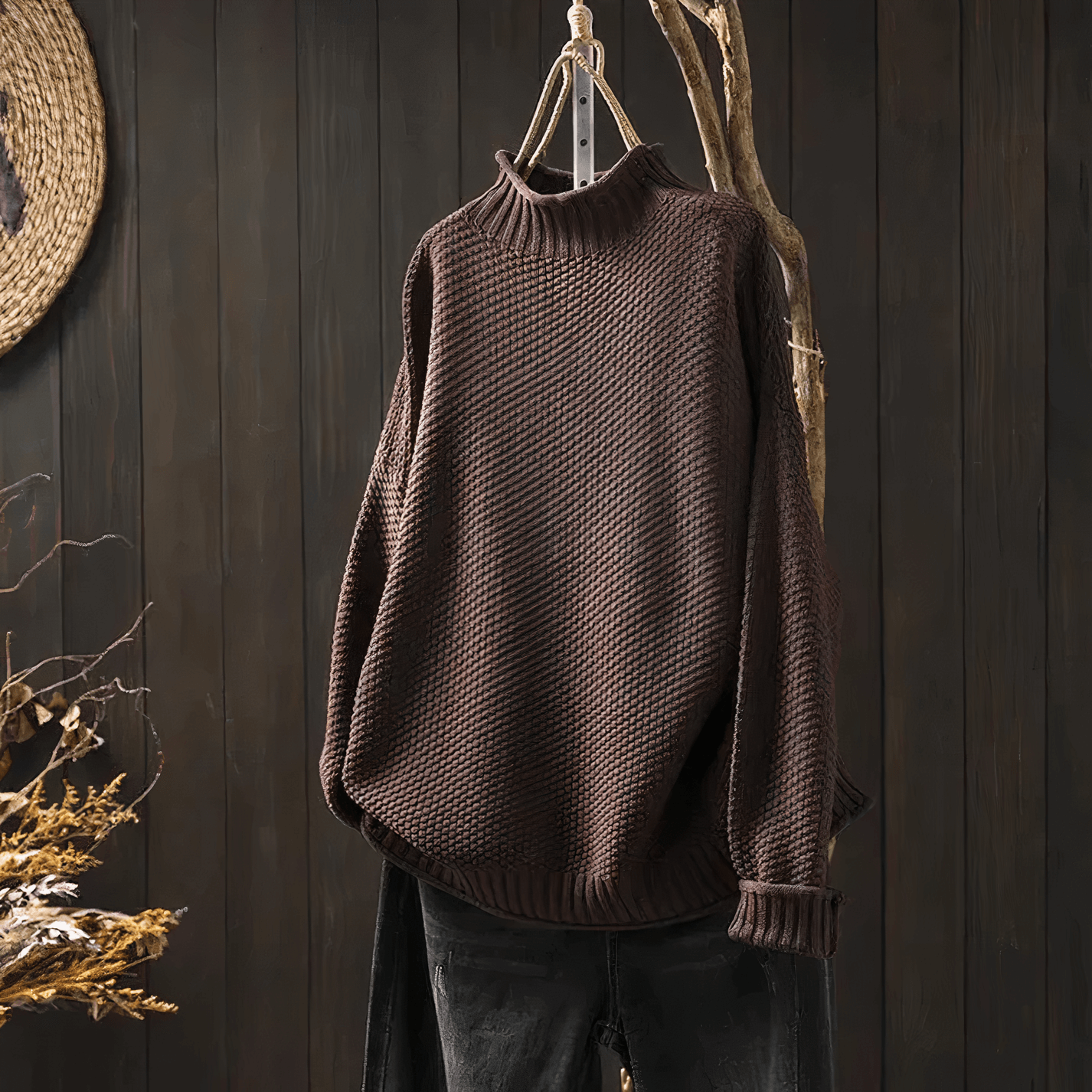 Classic Female Crew Neck Winter Sweater