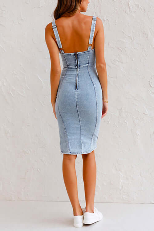 Tight Fitting Skinny Jeans Dress