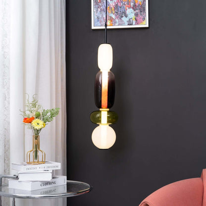 Vibrant Glass Drop Ceiling Light