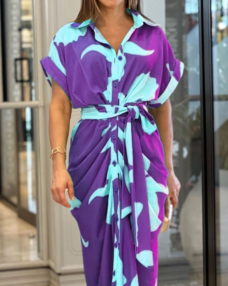 Mia | Floral Midi Dress-5