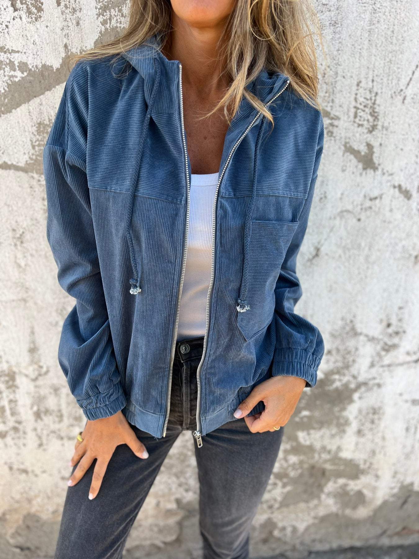 Tova Cord Jacket – Soft Cord Fabric, Casual Style-1