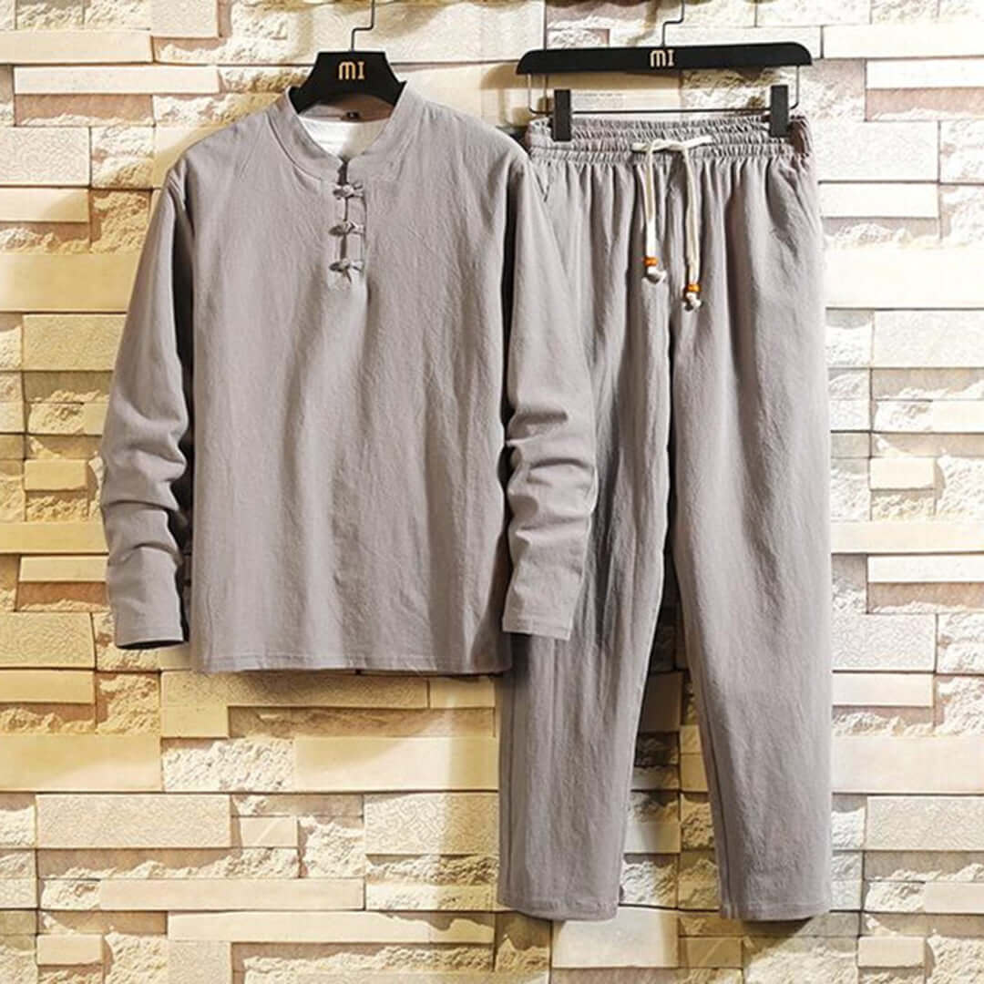 Relaxed Fit 2 Piece Suit Set for Men