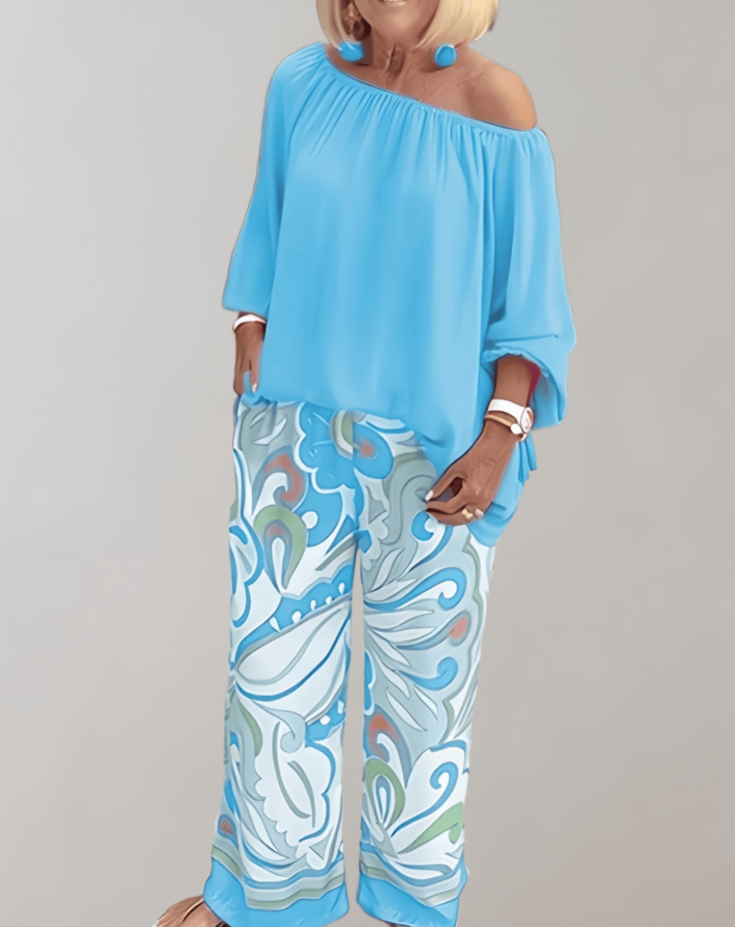 Ladies Classic Two Piece Skirt Set