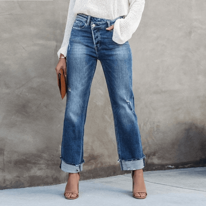 Comfortable Loose Fit Casual Women's Jeans - Luxivelle