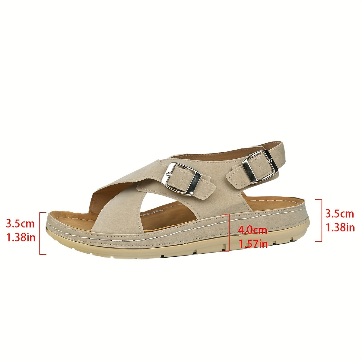 Comfortable Cross Strap Summer Sandals