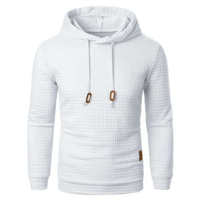 Relaxed Fit Plaid Hooded Sweatshirt