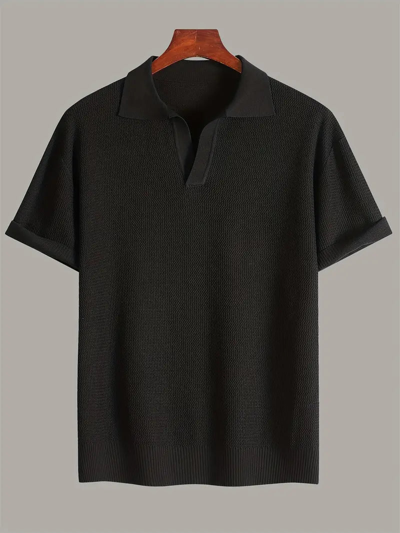 Comfortable Men's Short Sleeve Polo Shirt Summer Tee