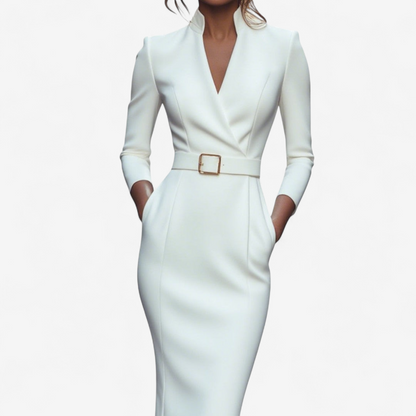 Classic Waist Belted Dress