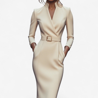 Classic Waist Belted Dress