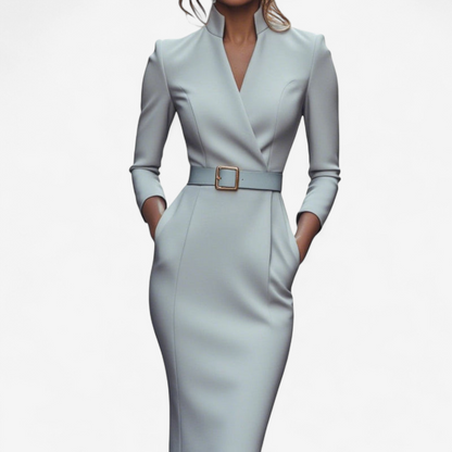 Classic Waist Belted Dress