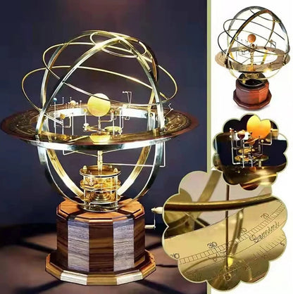 Beautiful Brass Solar System Globe Model